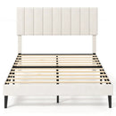 Full Size Velvet Upholstered Platform Bed Frame by LJGDeals