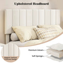 Full Size Velvet Upholstered Platform Bed Frame by LJGDeals
