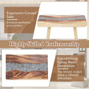 Fully Assembled Shower Stool with Epoxy Finish and Curved Seat by LJGDeals