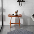 20 Inch Fully Assembled Shower Stool with Curved Seat for Inside Shower by LJGDeals