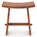 20 Inch Fully Assembled Shower Stool with Curved Seat for Inside Shower by LJGDeals