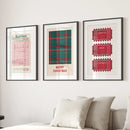 Christmas Wall Art Set. Guest Check, Santa Tickets by Wall Art Set