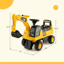 Licensed Caterpillar Kids Ride-On Digger-Yellow by LJGDeals