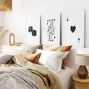Trendy Playing Card Wall Art Set of 3 Prints by Wall Art Set