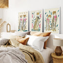 Funny Leopard Set. Modern Wall Art Prints. Beige & Pink by Wall Art Set