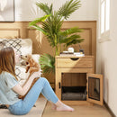 Furniture Style Dog Kennel with Drawer and Removable Dog Bed-Natrual by LJGDeals