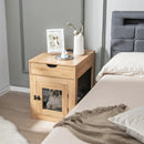 Furniture Style Dog Kennel with Drawer and Removable Dog Bed-Natrual by LJGDeals