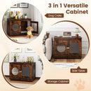 Furniture Style Dog Crate for Small and Medium Dogs with Translucent Window and Lockable Door-Rustic Brown by LJGDeals