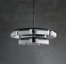 Rectangle Fusion Alabaster Chandelier