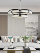 Rectangle Fusion Alabaster Chandelier