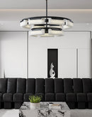 Rectangle Fusion Alabaster Chandelier