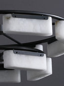 Rectangle Fusion Alabaster Chandelier
