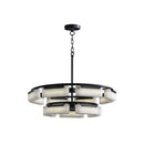 Rectangle Fusion Alabaster Chandelier