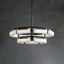 Rectangle Fusion Alabaster Chandelier