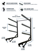 Broadwater Paddleboard Storage | Adjustable Dock Rack | Over The Water | 4 Levels