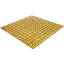 Amber Gold 12x12 Glossy Uniform Square Glass Mosaic Tile (20 pack, 20 sq ft/case) - Sample