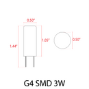 G4 Dimmable SMD Bi Pin LED Capsule 12V Low Voltage Bulb Energy Efficient Light IP65 Waterproof