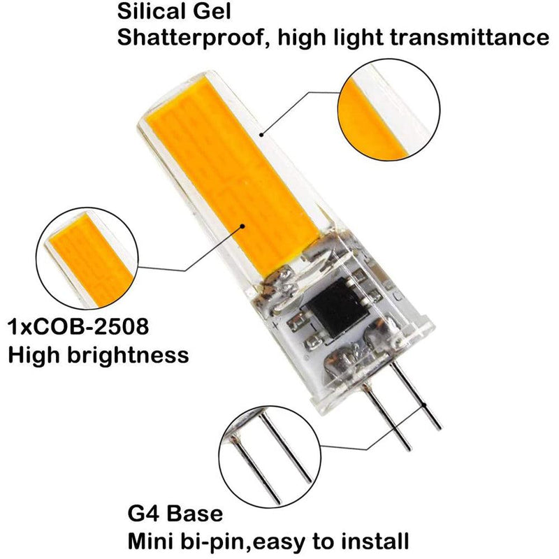 G4 Bi Pin Non-Dimmable LED Capsule 12V Bulb Energy Efficient Light IP65 Waterproof