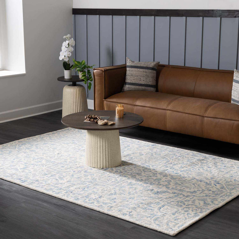 Gagebrook Blue Wool Area Rug