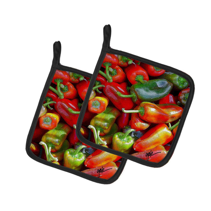 Chilis by Gary Kwiatek Pair of Pot Holders