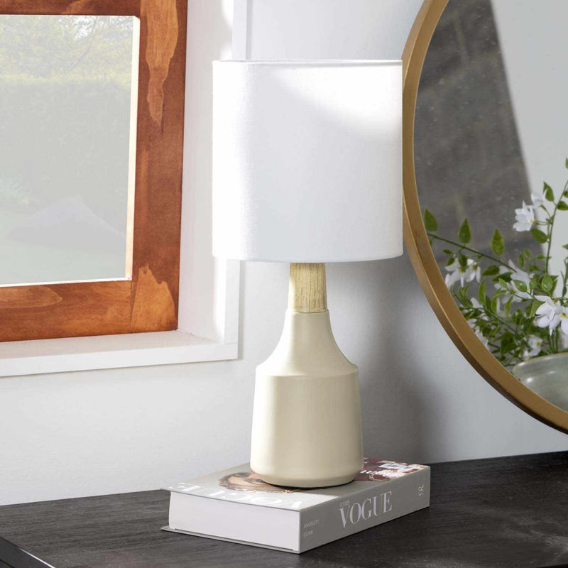 Gattaran Ivory & White Table Lamp