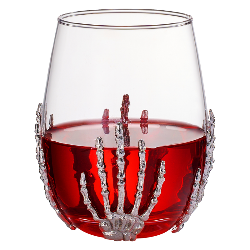 Stemless Skeleton Wine Glass | SINGLE | 17oz