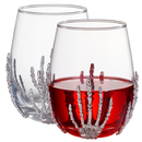 Stemless Skeleton Wine Glass | Set of 2 | 17oz