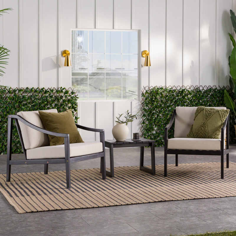 Cologne Modern 3-Piece Patio Chat Set