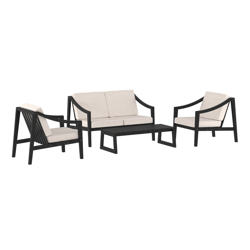 Cologne Modern 4-Piece Patio Chat Set