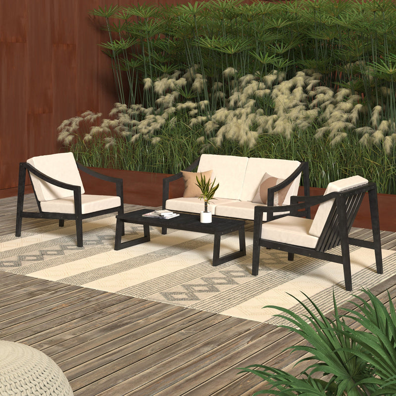 Cologne Modern 4-Piece Patio Chat Set