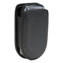 Universal Flip Phone Pouch with Belt Clip – Black Leather Case by MobilevisionUS