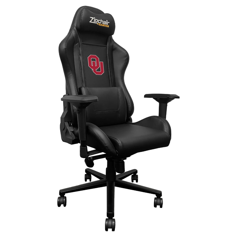 Xpression Pro Gaming Chair with Oklahoma University Sooners with Red Logo with White Outline