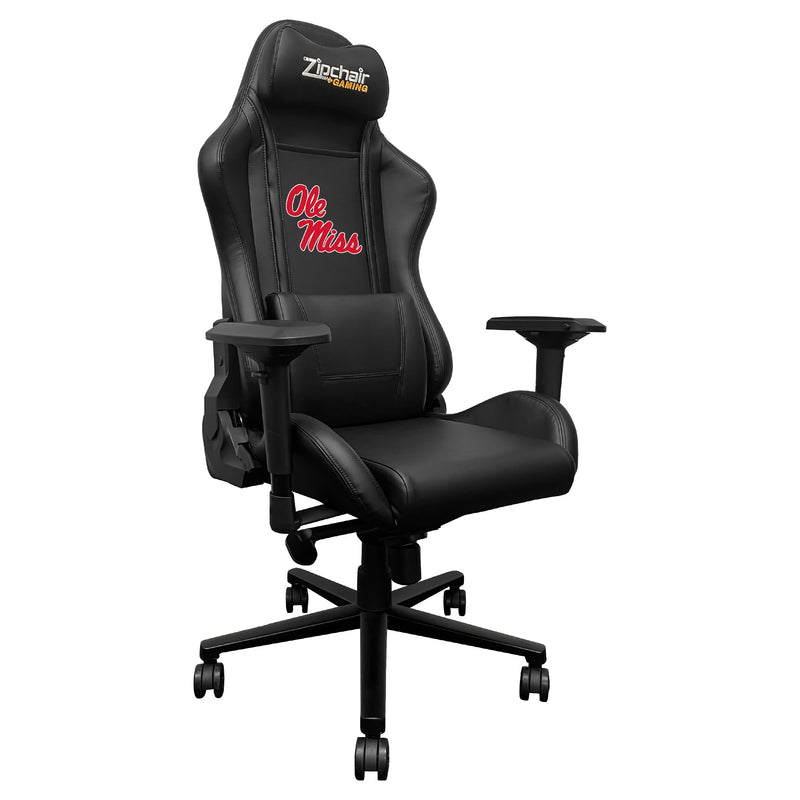 Xpression Pro Gaming Chair with Mississippi Rebels Logo