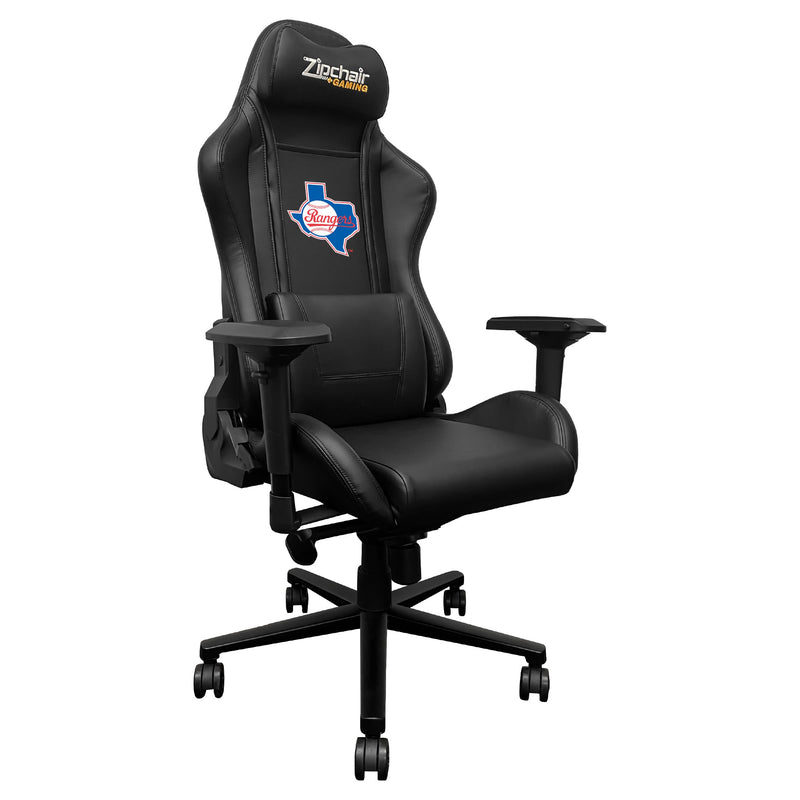 Xpression Pro Gaming Chair with Texas Rangers Cooperstown Logo