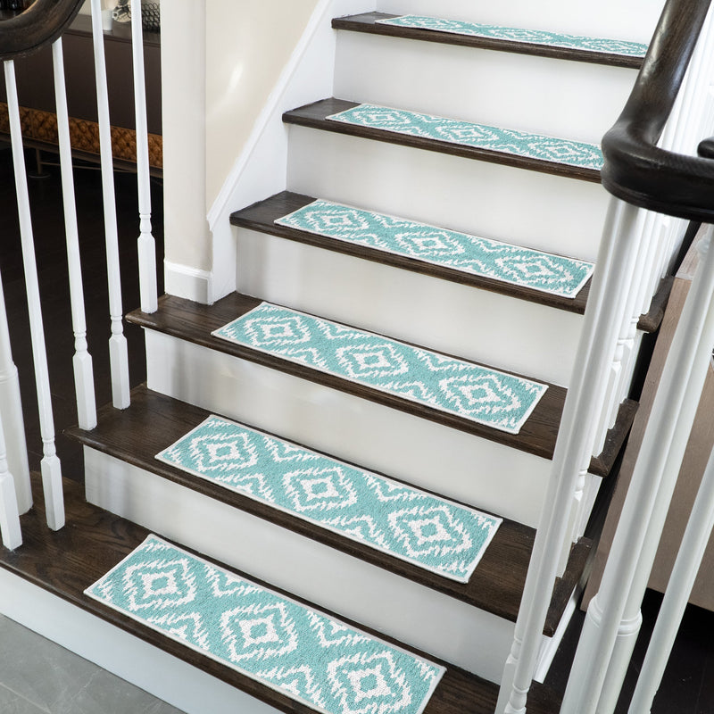 New Age Tetra One Color Design 9" X 28" Stair Treads