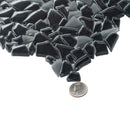 Black 11x11 Glossy Matte Multi-shaped Glass Mosaic Tile (5 pack, 4.36 sq ft/case)