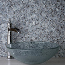 Gray 12x12 Glossy Multi-shaped Glass Mosaic Tile (5 pack, 4.83 sq ft/case)