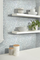 White 11x11 Glossy Matte Multi-shaped Glass Mosaic Tile (5 pack, 4.36 sq ft/case) - Sample