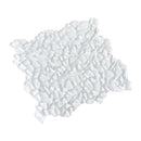 White 11x11 Glossy Matte Multi-shaped Glass Mosaic Tile (5 pack, 4.36 sq ft/case)
