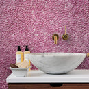 Orchid Pink 11x11 Glossy Matte Multi-shaped Glass Mosaic Tile (5 pack, 4.36 sq ft/case) - Sample