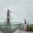 Tiffany Blue 11x11 Glossy Matte Multi-shaped Glass Mosaic Tile (5 pack, 4.36 sq ft/case) - Sample