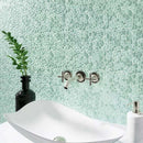 Tiffany Blue 11x11 Glossy Matte Multi-shaped Glass Mosaic Tile (5 pack, 4.36 sq ft/case)