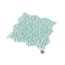 Tiffany Blue 11x11 Glossy Matte Multi-shaped Glass Mosaic Tile (5 pack, 4.36 sq ft/case) - Sample