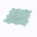 Tiffany Blue 11x11 Glossy Matte Multi-shaped Glass Mosaic Tile (5 pack, 4.36 sq ft/case)