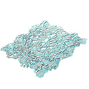 Sky Blue 11x11 Glossy Matte Multi-shaped Glass Mosaic Tile (5 pack, 4.36 sq ft/case)