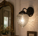 Acorn Glass Wall Sconce Light Fixture by The Lamp Goods