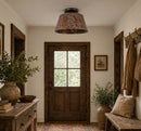Ornate Copper Farmhouse Ceiling Light | 12" | 4-Bulb Flush Mount by The Lamp Goods