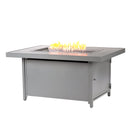 Aluminum 48-in Rectangular Propane Fire Table, Beads, Covers and Lid