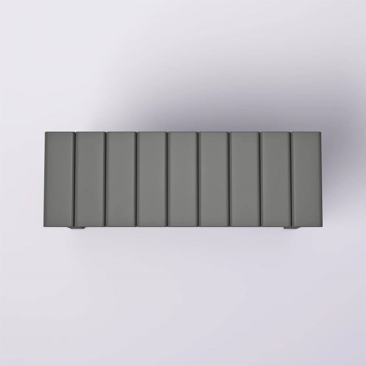 Grey Wood 2-Shelf Shoe Rack Storage Bench For Entryway or Closet, photo 4 of 5