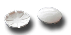 Air Injector Snap Cap, 1-¼" OD 8 Hole, White (10465)